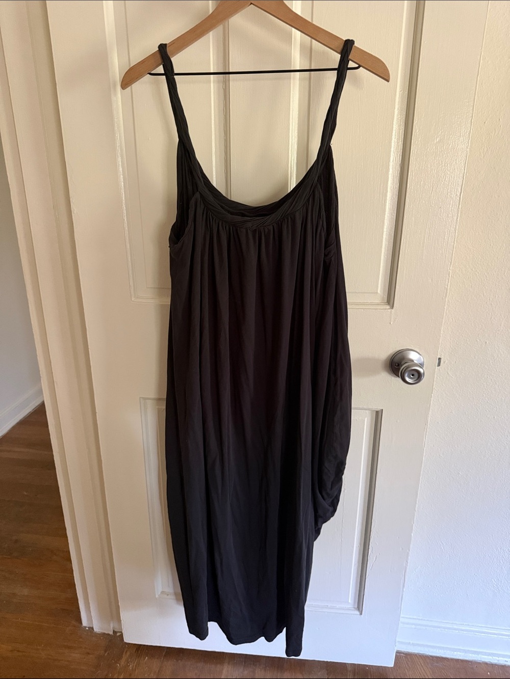 Free People Black Midi Slip Dress